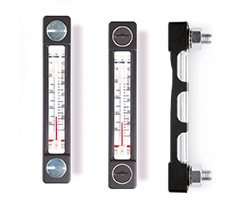HCZ/T-AR-PT-Level indicators with thermometer and protection frame